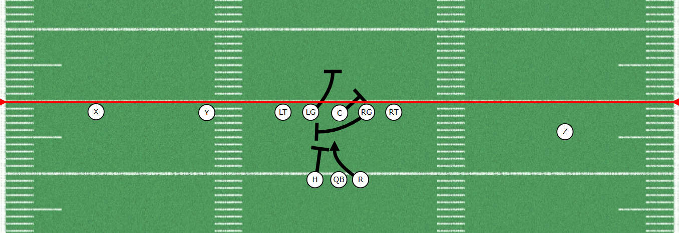 Split Back Left 21 Trap Diagram